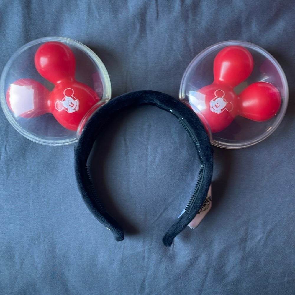 Mickey Mouse Balloon Light-Up Ears Headband for Adults